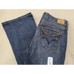 Levi's 515 Boot Cut Mid Rise Jeans Women's Size 10M Dark Wash Denim Flap Pocket